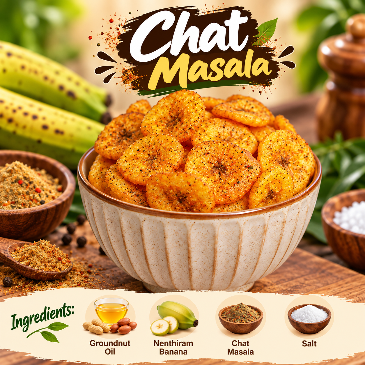 Chat Masala Banana Chips